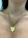 Collana con cuore e scritta
