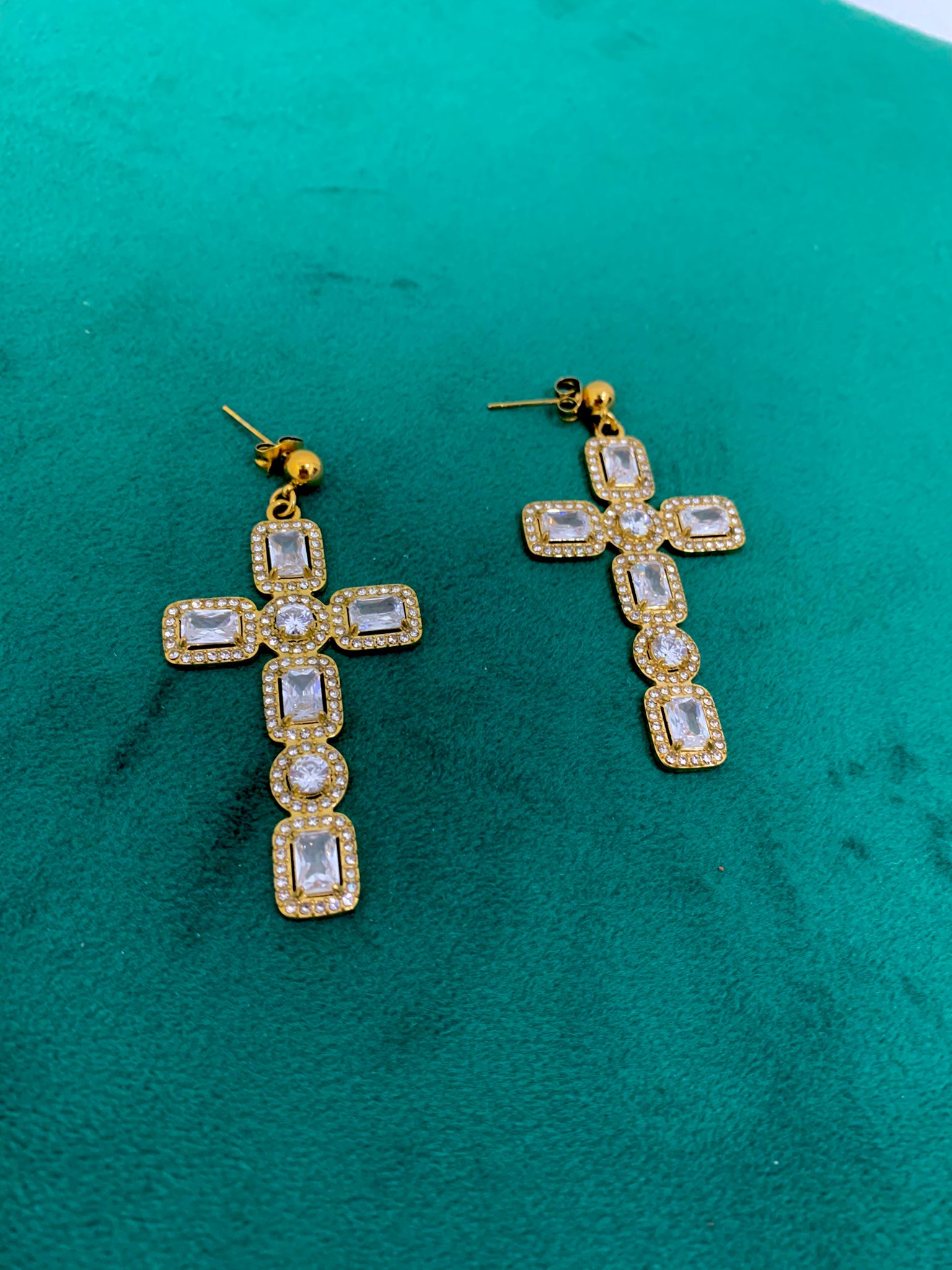 Orecchini Croce Diamond