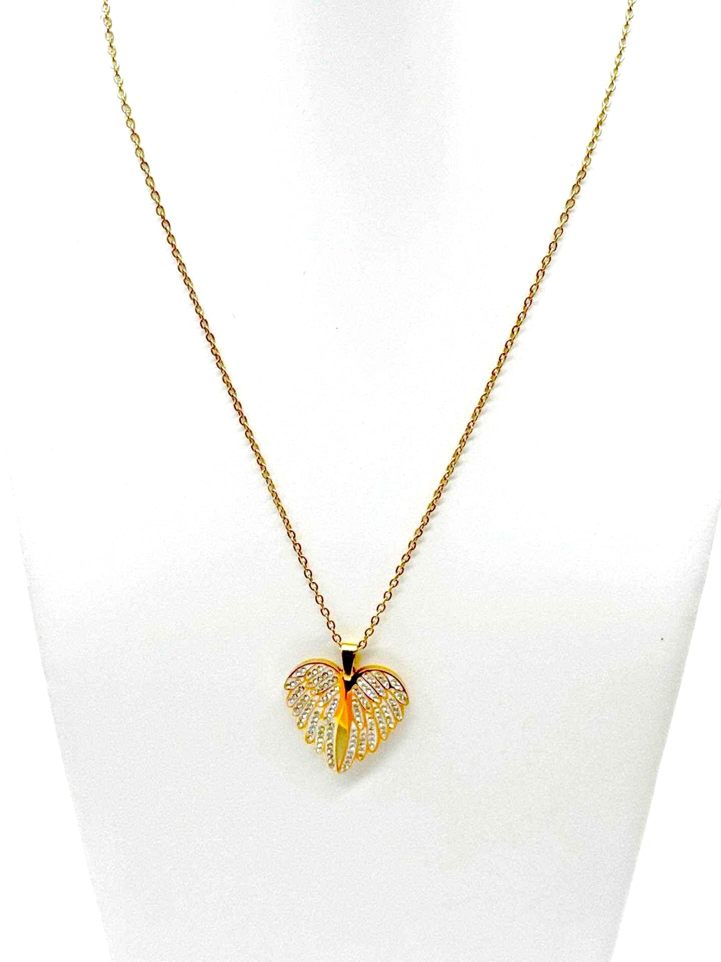 Collana cuore con ali