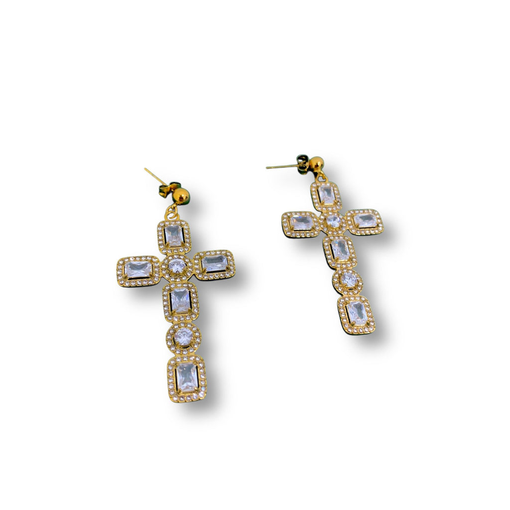 Orecchini Croce Diamond