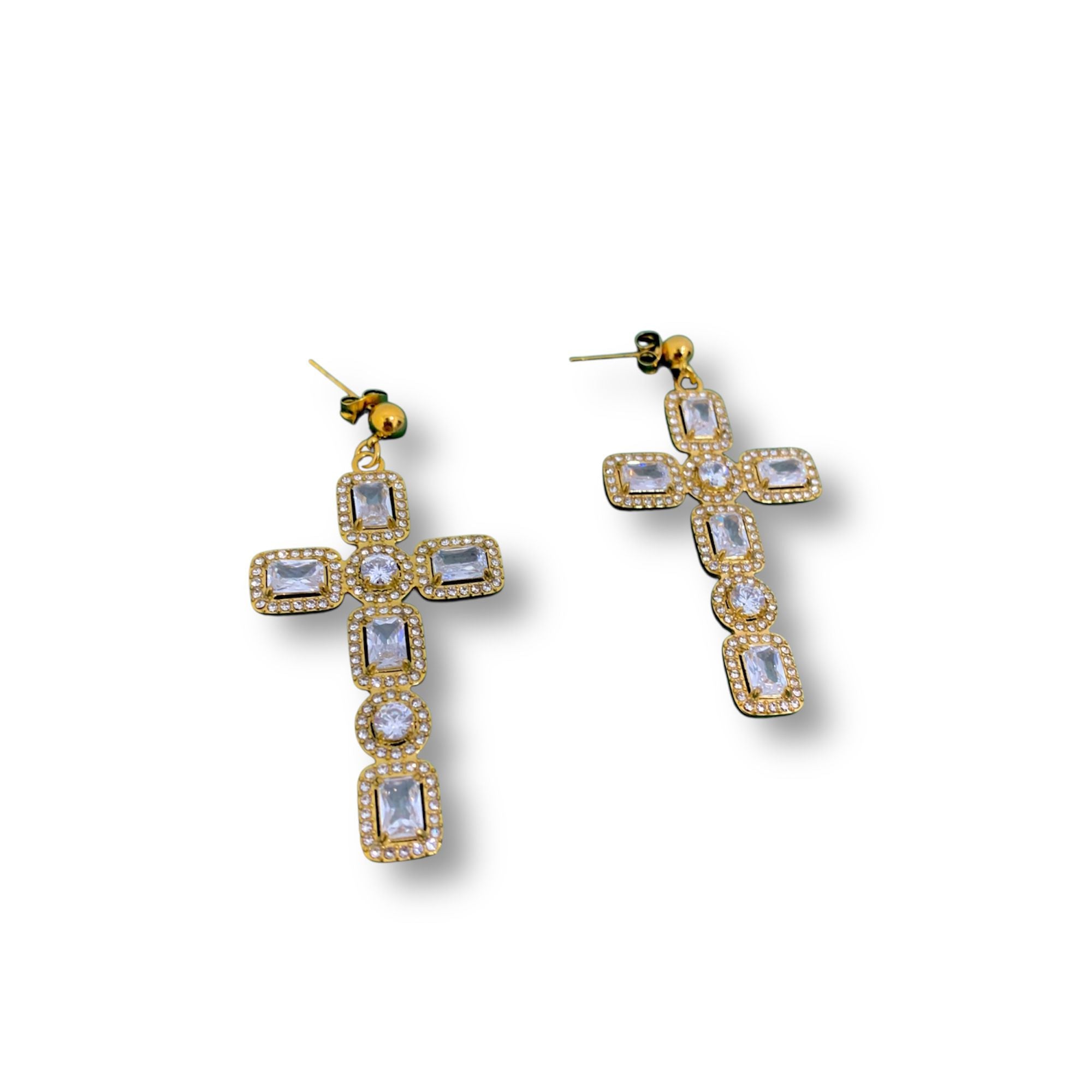 Orecchini Croce Diamond