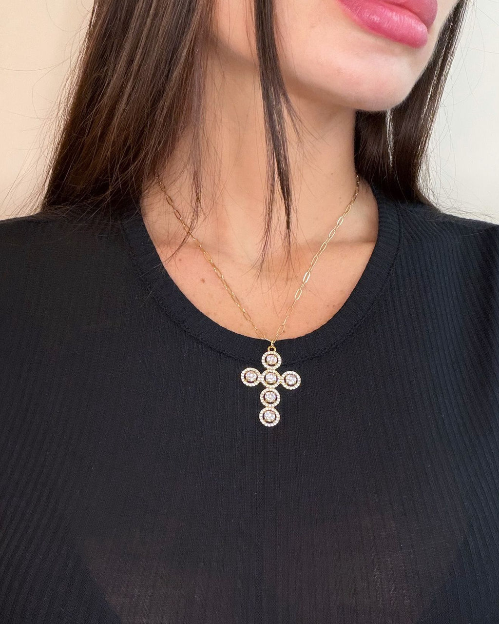 Collana CROCE DIAMOND