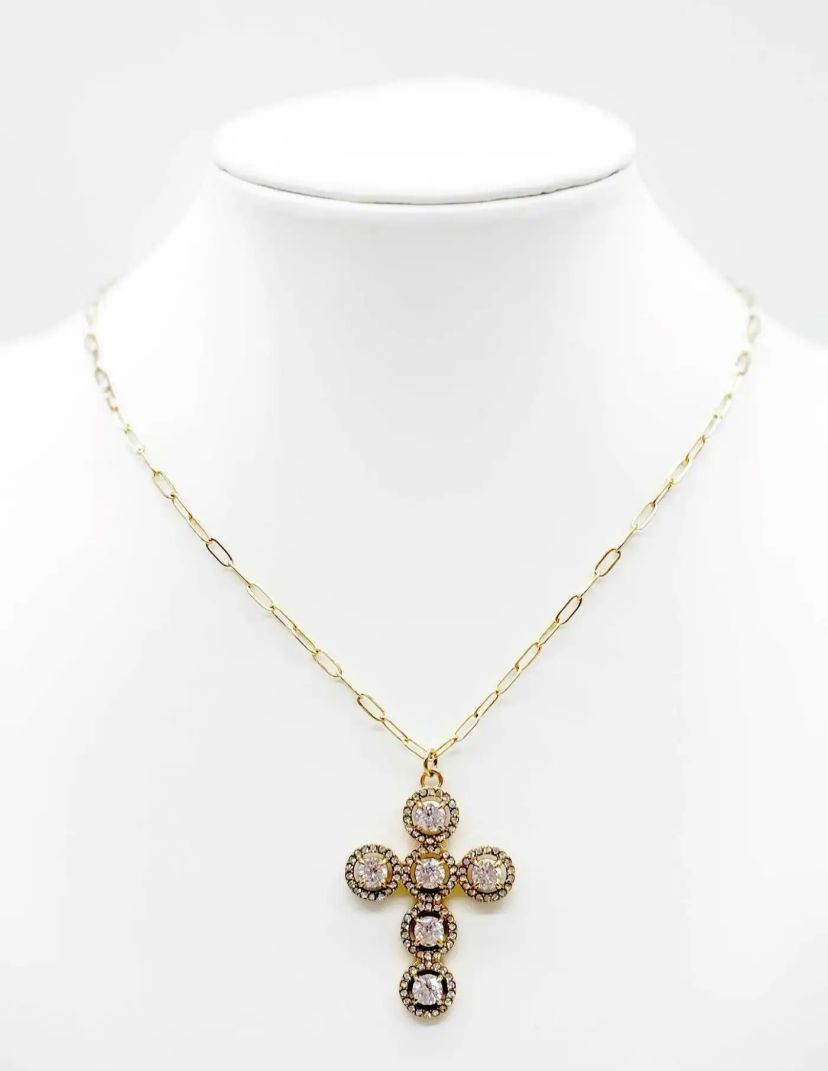 Collana CROCE DIAMOND