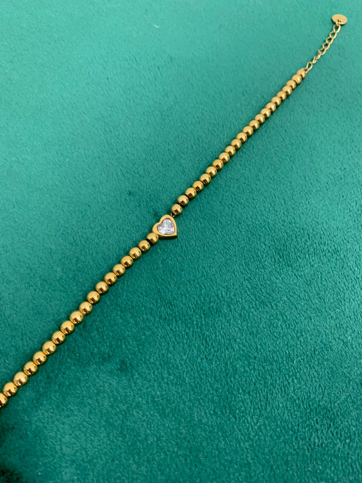 Bracciale cuore diamond